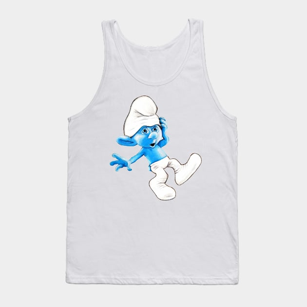 Smurf Tank Top by Mercmichelle